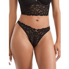 Men - Polyamide Knickers Pour Moi Manhattan Thong, Black, 12, Women Black