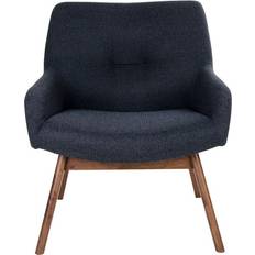 Walnuss Sessel House Nordic London Dark Grey Sessel 73cm