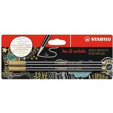 Stabilo Pen 68 Metallic Marker Gold Set of 2