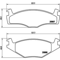 Pièces de Vélo Brembo Jeu de Plaquettes de Frein SEAT Ibiza 2