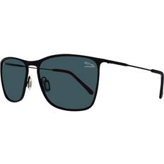 Jaguar Square Sunglasses Male Polarised - Black