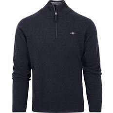 Gant Men Superfine Lambswool Half-Zip Sweater Blue