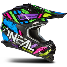 O'Neal Motocross-Helm MX Enduro ABS-Schale, Sicherheitsnorm ECE 22.06, Lüftungsöffnungen für optimale Kühlung 2SRS Helmet Glitch V.23 Erwachsene Multi Größe 63/64 cm