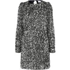  Sequin Mini Dress - Silver
