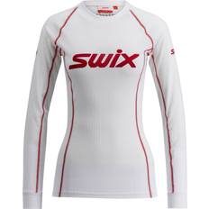 XL Undertrøyer Swix Women's RaceX Classic Long Sleeve Base layer - Bright White/Red