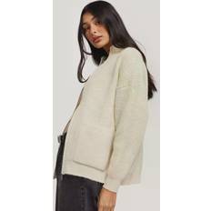 Natur Cardigans Only Kardigan onlKaja Life LS Zip Cardigan CC Knt Beige