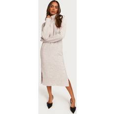 Polo Robes Noisy May Robe en tricot Écru 27026911