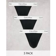 Calvin Klein 3-pak Modern Cotton Stretch Thong Black