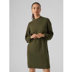 Damen - Grün Kleider Vero Moda VMNANCY LS Funnelneck Dress NOOS