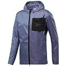 Reebok Uomo Giubbotti Reebok Night Runner Convert Jacket Purple Male