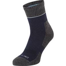 Sealskinz Morston Solo QuickDry Ankle Length Socks - Navy/Grey Marl