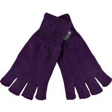 Purple - Women Gloves & Mittens Sock Snob THMO Womens Ladies Thermal Fingerless Gloves