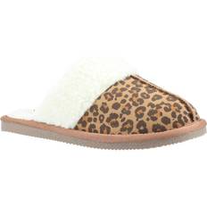 Hush Puppies Halbschuhe Hush Puppies Damen/Damen Arianna Wildleder Hausschuhe mit Leopardenmuster