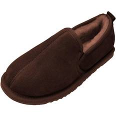 Men - Multicoloured Slippers Eastern Counties Leather Sheepskin Lined Hard Sole Slippers