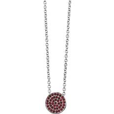 Dyrberg/Kern Vrouw Kettingen Dyrberg/Kern Leah Necklace - Silver/Red