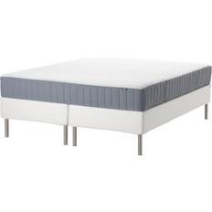 IKEA Fasta Kontinentalsängar IKEA ESPEVÄR/VALEVÅG Kontinentalsäng, vit/fast Kontinentalsäng 180x200cm
