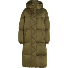 Jackets Tommy Jeans Long Satin Puffer Coat - Green