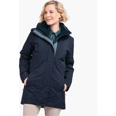 Vêtements Schöffel Water- and windproof 3-in-1 long jacket blue