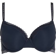 Tommy Hilfiger B BH'er Tommy Hilfiger Demi Cup Bra - Mørkeblå/Hvid
