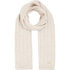 Tommy Hilfiger Beige Scarfs Tommy Hilfiger Timeless Wool Blend Scarf, Cashmere Creme