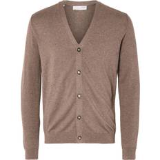 Brun - Herre Trøjer Selected Langærmet Strikket Cardigan Brun