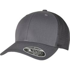 Blåa - Tyg Accessoarer Flexfit Yupoong Unisex truckerkeps melange basebollkeps med nätbaksida, snapback inklusive flexbandsteknik, grå eller blå en storlek, ljung/marinblå En