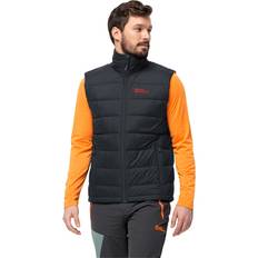 Men - Natural Vests Jack Wolfskin Men's Down Gilet Ather Down Vest - Black