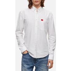 HUGO Evito Cotton-Canvas Shirt White