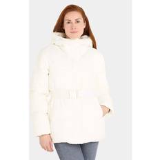 White - Women Belts Calvin Klein Jeans Nylon-Steppjacke mit Gürtel