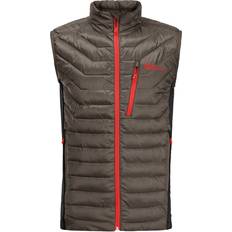 Herren - Polyamid Westen Jack Wolfskin routeburn pro armellose weste braun