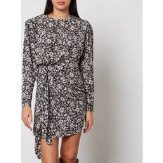 Isabel Marant Étoile Dulce floral wrap dress black