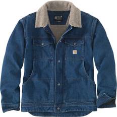 Carhartt Herren Übergangsjacke Relaxed Fit Denim Sherpa-Lined