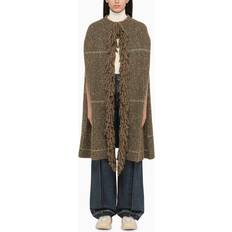 Cotton Capes & Ponchos Stella McCartney Fringed poncho multicoloured