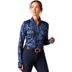 Donna - Sci Bluse Ariat Women's Lowell 2.0 1/4 Zip Baselayer Top Long Sleeve in Stormy Skies, 2X-Large, Stormy Skies