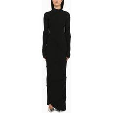 Balenciaga Dresses Balenciaga Spiral Ribbed Maxi Dress - Black