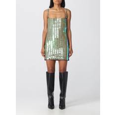 Polyamide - Short Dresses The Attico Dresses IRIDESCENT GREEN