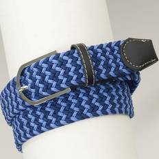 Blue - Women Belts Ovation Braided Stretch Belt Navy/Blue