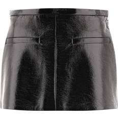 Polyurethane Skirts Courreges Heritage A-Line vinyl mini skirt black