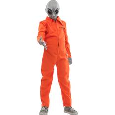 Area 51 Escapee Costume Orange Gray 8/10