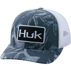 Huk Men's Graphite Ocean Palm Trucker Snapback Hat