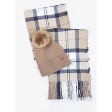 Barbour Sombreros Barbour Dover Beanie & Scarf Gift Set Rosewood