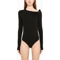 Versace Shapewear & Under Garments Versace Black 'La Greca' Bodysuit 1B000 Black IT