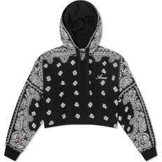 Amiri Sweaters Amiri Black Knitted Paisley Hoodie