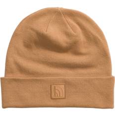 Women - Yellow Beanies The North Face Dock Worker Recycled Beanie, Almond Butter/Garment Dye Logo, One