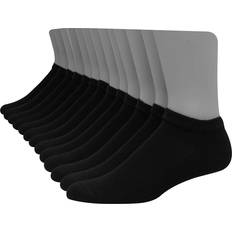 Rayon - Unisex Clothing Hanes Men's 12-Pk. Low Cut Socks Black Black