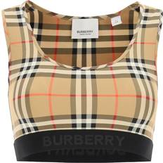 Burberry Women Underwear Burberry Check Sporty Top - Beige/Donna