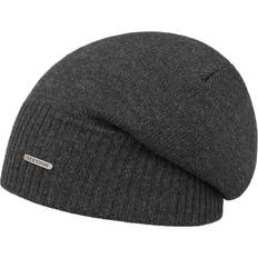 Stetson Mössor Stetson Wool Merino Oversize Beanie anthracite One