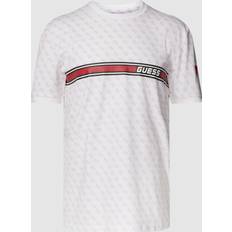 Guess Herren T-Shirts Guess T-Shirt Jamey Z2BI09 J1314 Weiß Regular Fit