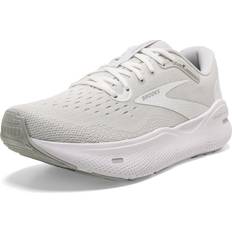 Brooks Men Sneakers Brooks Men's Ghost Max Running Shoes White/Oyster/Silver White/Oyster/Silver