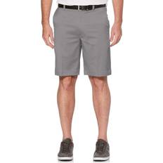 Golf - Grey Shorts PGA tour Apparel Men's Big & Tall Flat Front Active Waistband Shorts, 46, Quiet Shade Gray, Polyester/Spandex Golf Apparel Shop Quiet Shade Gray